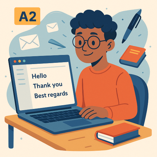 ایمیل نوشتن به انگلیسی سطح A2